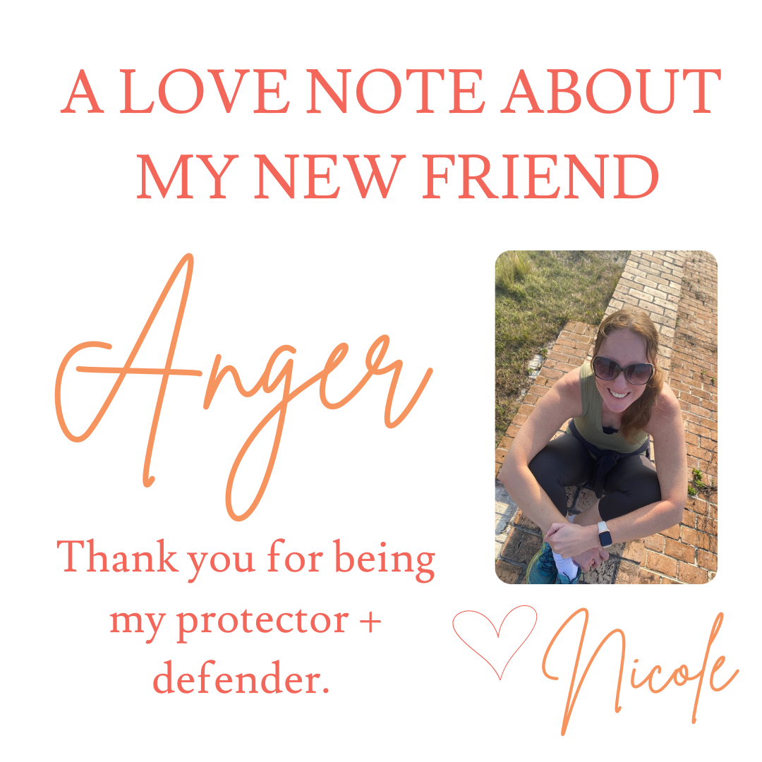 Meet My New Friend, Anger.  Everyone say “Hi!”